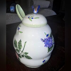 Princess House Vintage Garden 3 Pc. Ceramic Pot with Spoon